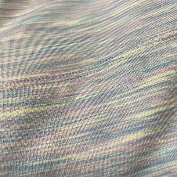 Outdoor Voices Techsweat 7/8 Activewear Legging Striped Pale Blue Pink Small - Picture 6 of 10
